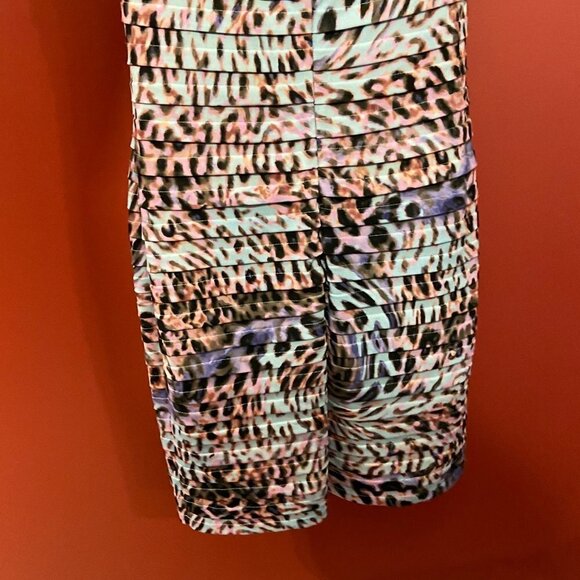 ⭐4 FOR $20⭐ London Times Women's Colorful Layered Dress - Size 10 - Picture 4 of 6